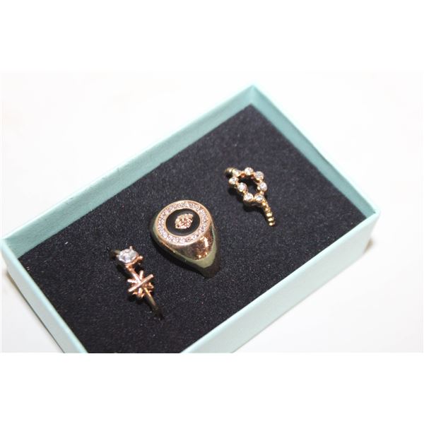 NEW 3PCS/SET RING SET SZ7