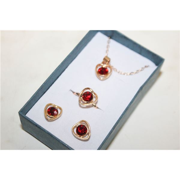 NEW NECKLACE AND RING WITH EARRINGS