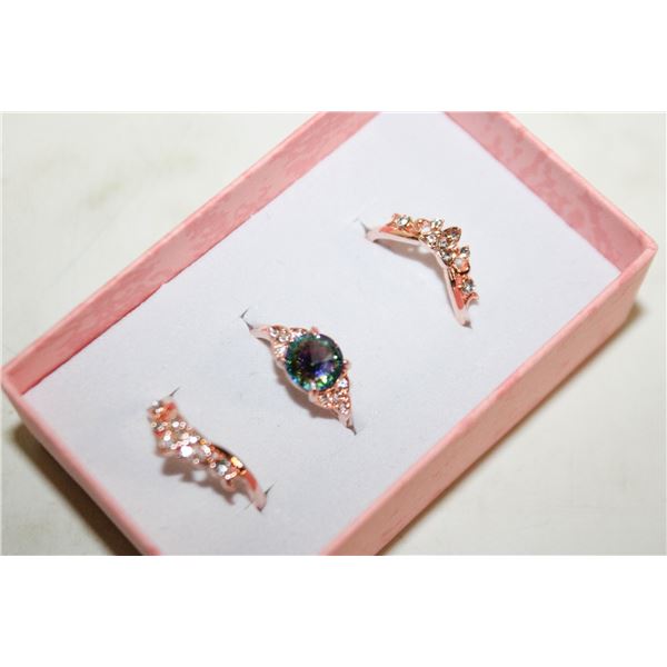 NEW 3PCS/SET RING SET SZ7
