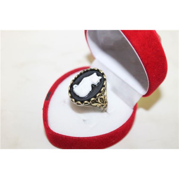 NEW CAT LOVERS RING SZ8