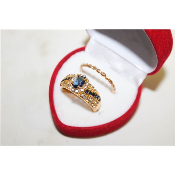 NEW 2PCS/SET RING SET SZ8