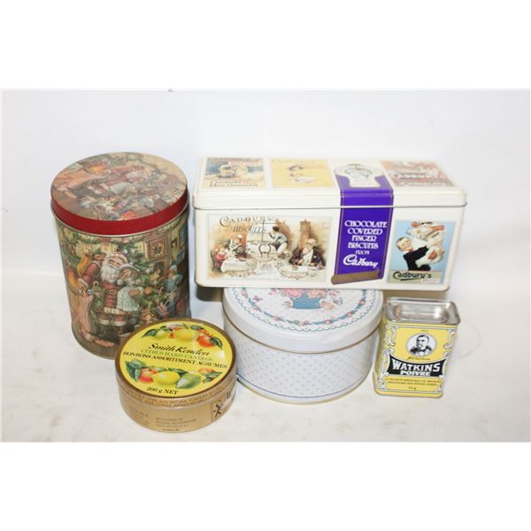 VINTAGE STYLE TINS- ASSORTED