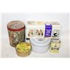 Image 1 : VINTAGE STYLE TINS- ASSORTED