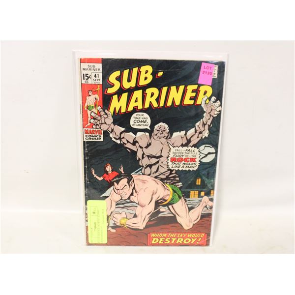 KEY SILVER AGE MARVEL COMIC SUB MARINER #41