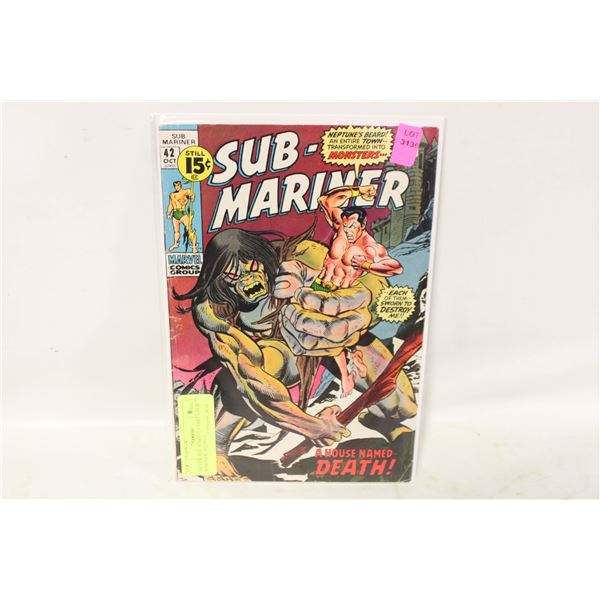 SILVER AGE MARVEL COMICS SUB MARINER #42(1971)