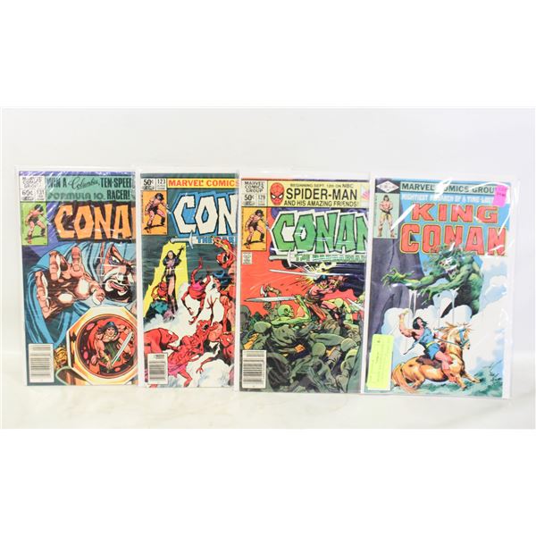BRONZE AGE MARVEL COMICS CONAN #123,129,131, 9