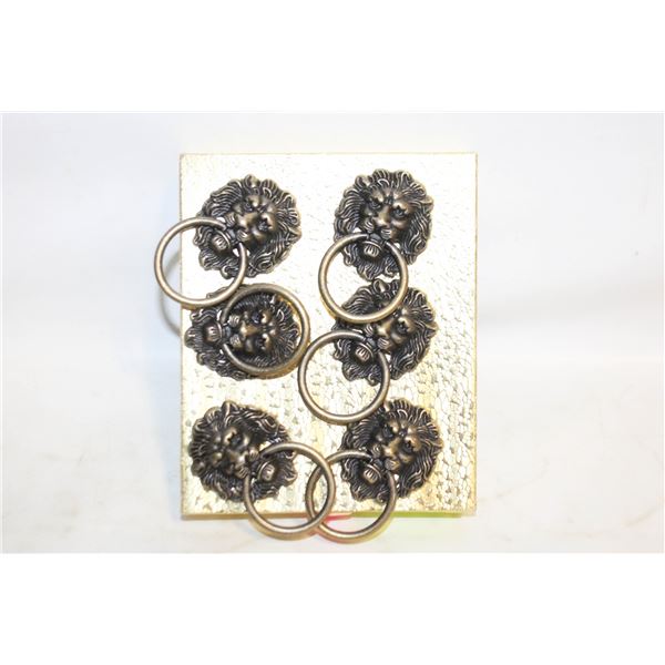 NEW METAL LIONHEAD SMALL DOOR PULLS