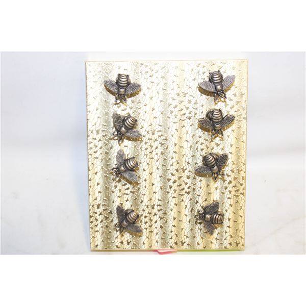 NEW 8 METAL BEE SMALL DOORKNOBS