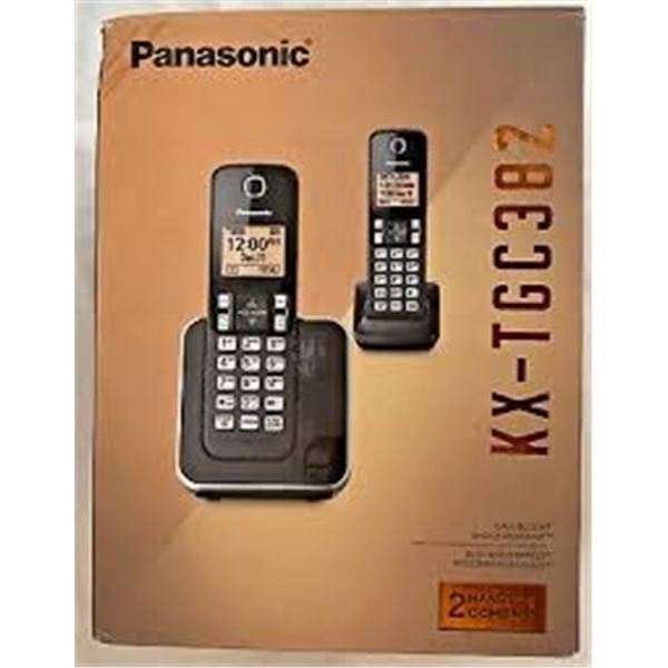NEW PANASONIC KX-TGC382 CALL BLOCK 2 HANDSETS