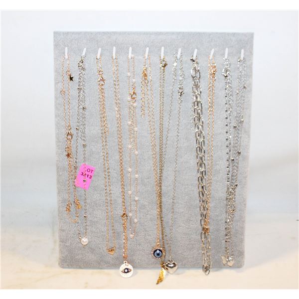 NEW JEWELRY DISPLAY STAND WITH NEW 12 NECKLACES