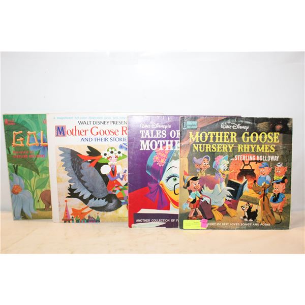 LOT OF 4 CHILDRENS VINYL RECORDS