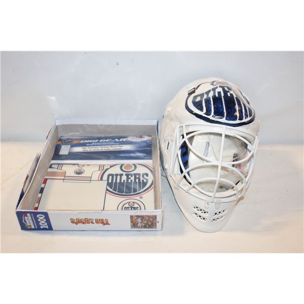 ESTATE DIY PAINTED OILERS PROJECT DECOR HELMETS