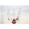 Image 1 : VINTAGE CRYSTAL/GLASS BELLS ASSORTED
