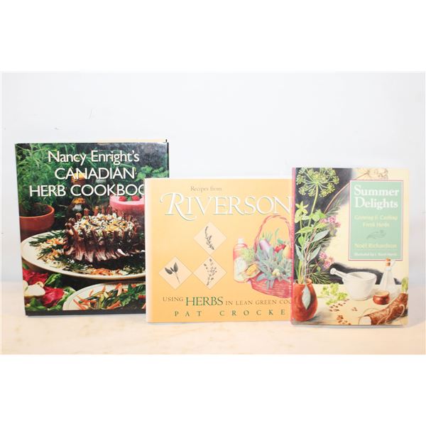 GROWING & COOKING WITH HERBS BOOKS ASSORTED LOT