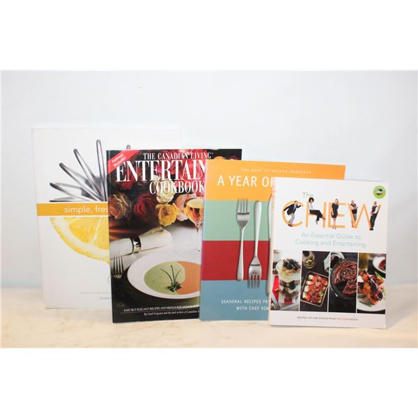 COOKING, HOSTING & ENTERTAINING BOOKS ASSORTED