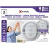 Image 2 : 2 PACK KIDDE HARDWIRED SMOKE+CARBON MONOXIDE ALARM