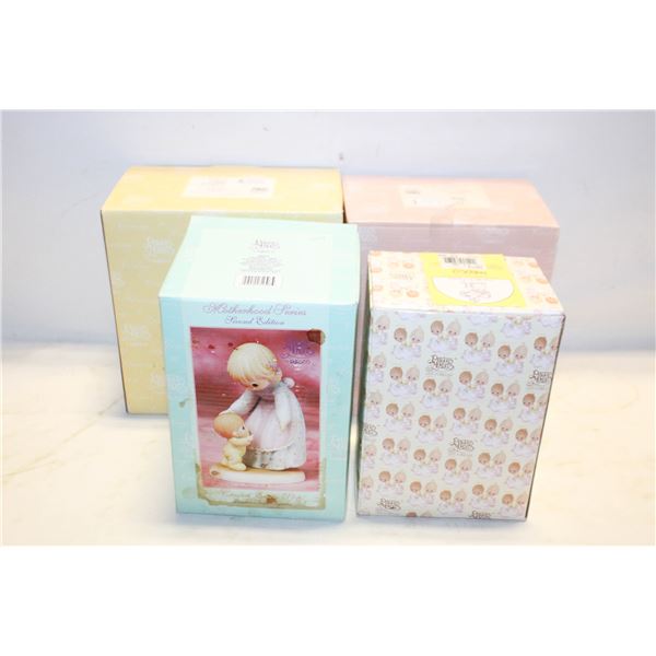 4 PRECIOUS MOMENTS FIGURINES IN BOXES