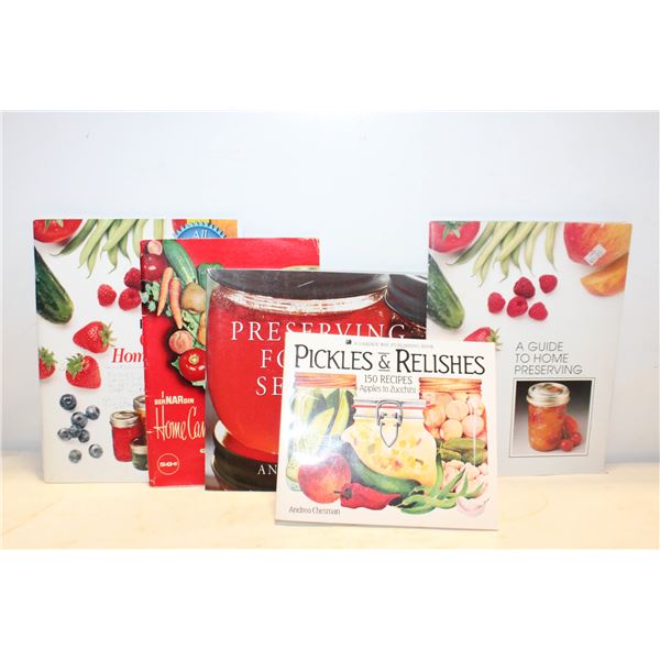FOOD PRESERVING BOOKS - ASSORTED LOT