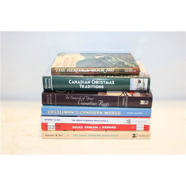 BOOKS - CANADA THEMED ASSORTED LOT