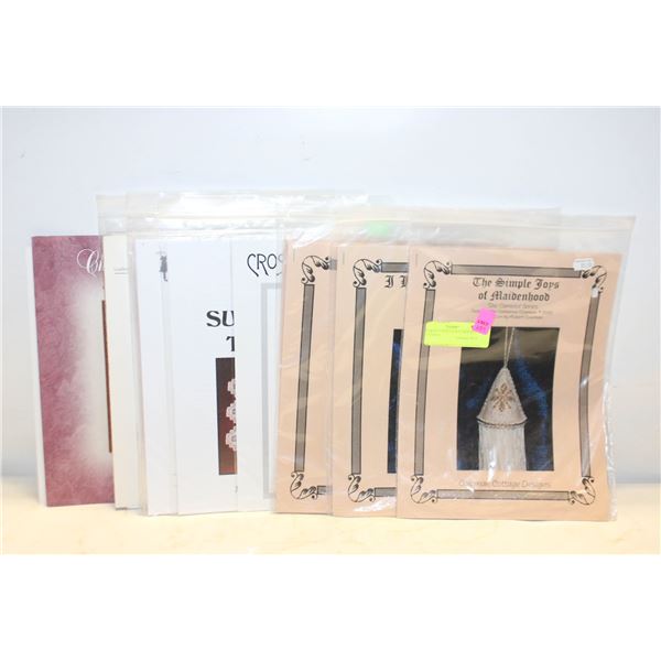 19 CROSS STICH /QUILT/CROCHET PATTERNS