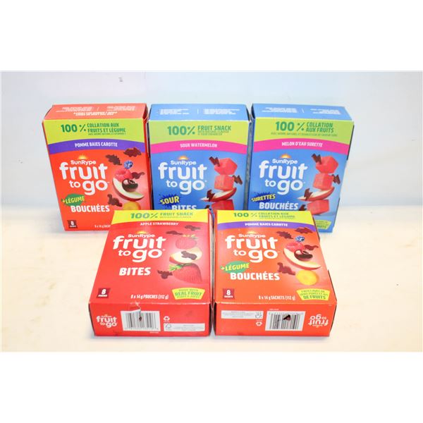 5 BOXES SUNRIPE FRUIT TO GO BB JAN-MARCH 2026