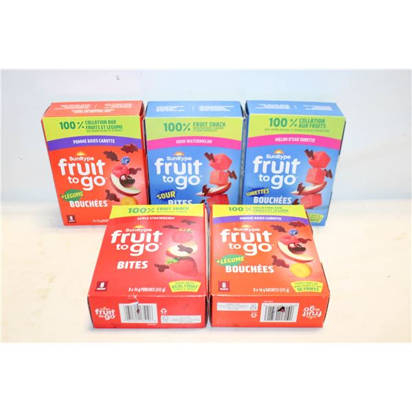 5 BOXES SUNRIPE FRUIT TO GO BB JAN-MARCH 2026