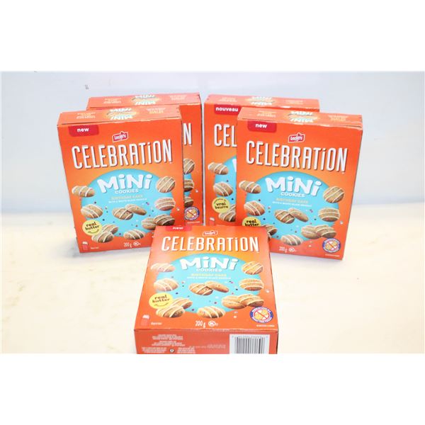 5 BOXES CELEBRATION COOKIES BB 4/7/2026