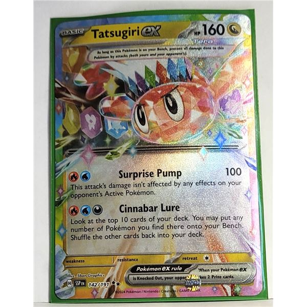 7)  POKEMON "TATSUGIRI", 142/191, 2024