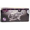 Image 2 : 16)  CLEAR CRYSTAL TORTOISE FIGURINE.