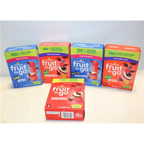 5 BOXES SUNRIPE FRUIT TO GO BB JAN-MARCH 2026
