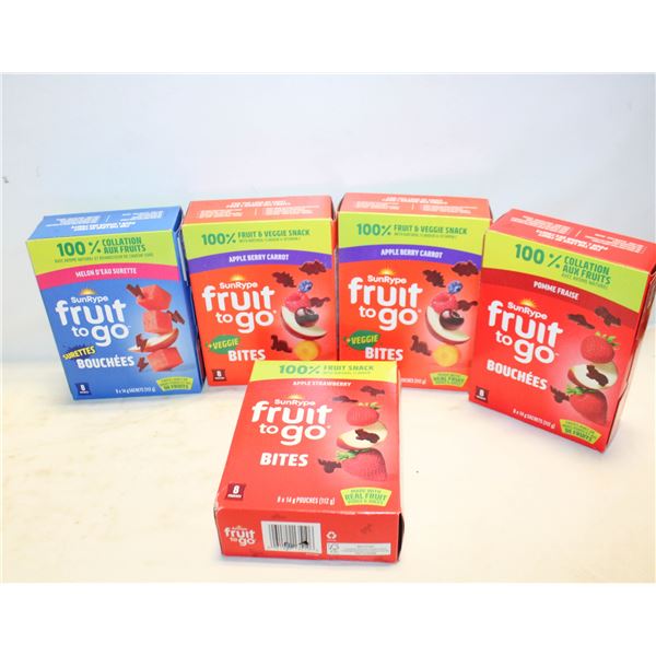 5 BOXES SUNRIPE FRUIT TO GO BB JAN-MARCH 2026