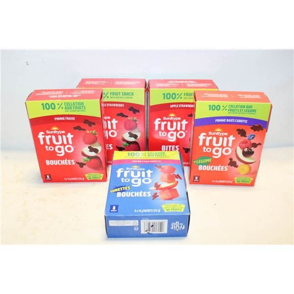5 BOXES SUNRIPE FRUIT TO GO BB JAN-MARCH 2026