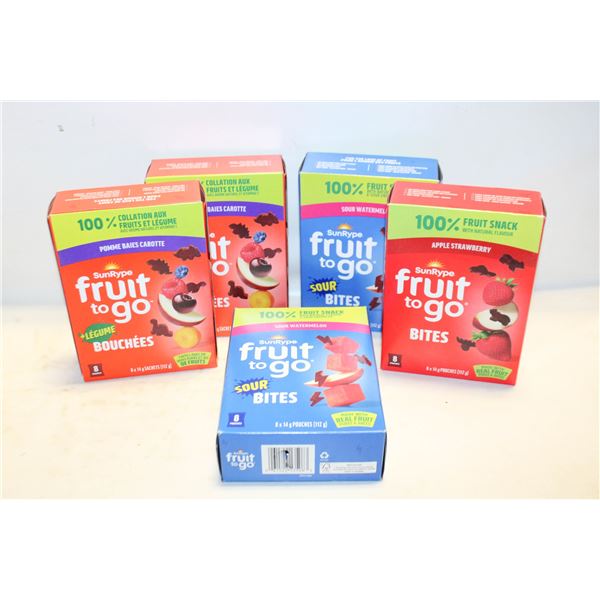 5 BOXES SUNRIPE FRUIT TO GO BB JAN-MARCH 2026