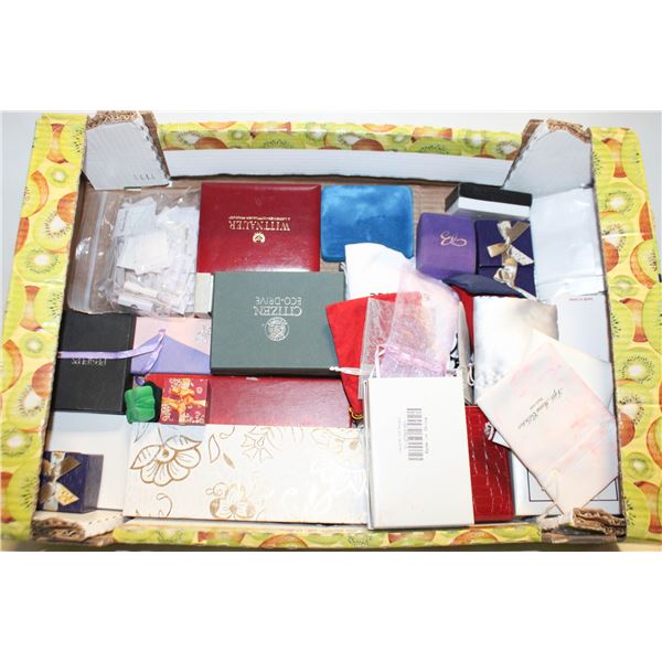LARGE BOX JEWELRY / WATCH BOXES & MORE