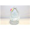 Image 1 : VINTAGE ART GLASS BASKET/BAG SPECKLED