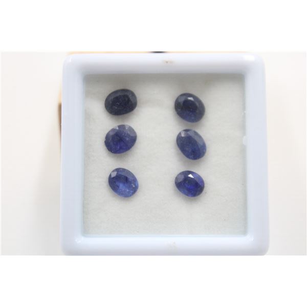 #100.NATURAL BLUE SAPPHIRE GEMSTONES 7.55CT