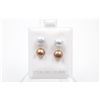 Image 1 : #156-NATURAL AKOYA PEARL STUD EARRINGS
