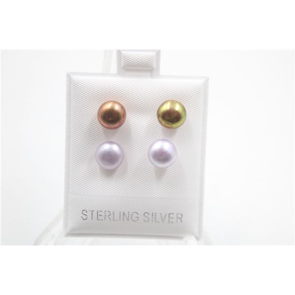 #136-NATURAL AKOYA PEARL STUD EARRINGS