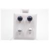 Image 1 : #128-NATURAL AKOYA PEARL STUD EARRINGS