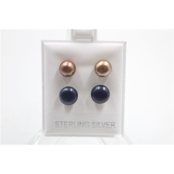 #120-NATURAL AKOYA PEARL STUD EARRINGS