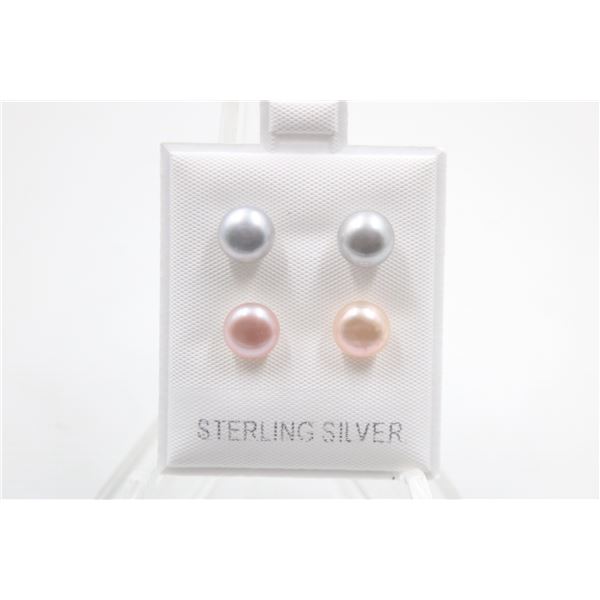 #124-NATURAL AKOYA PEARL STUD EARRINGS