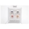 Image 1 : #124-NATURAL AKOYA PEARL STUD EARRINGS