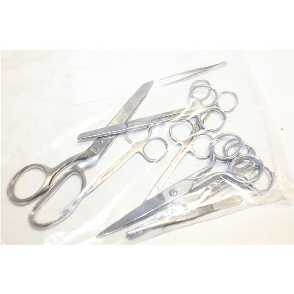 STAINLESS MEDICAL/CRAFT SCISSORS & TOOLS- ASST.