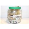 Image 1 : GLASS JAR WITH ASSORTED BUTTONS