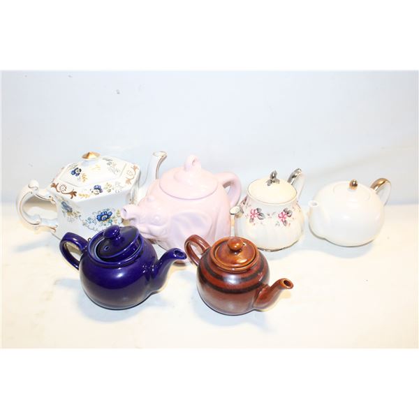 TEA POTS- ASSORTED LOT