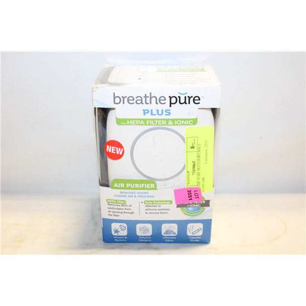 BREATHE PURE PLUS PORTABLE PLUGIN AIR
