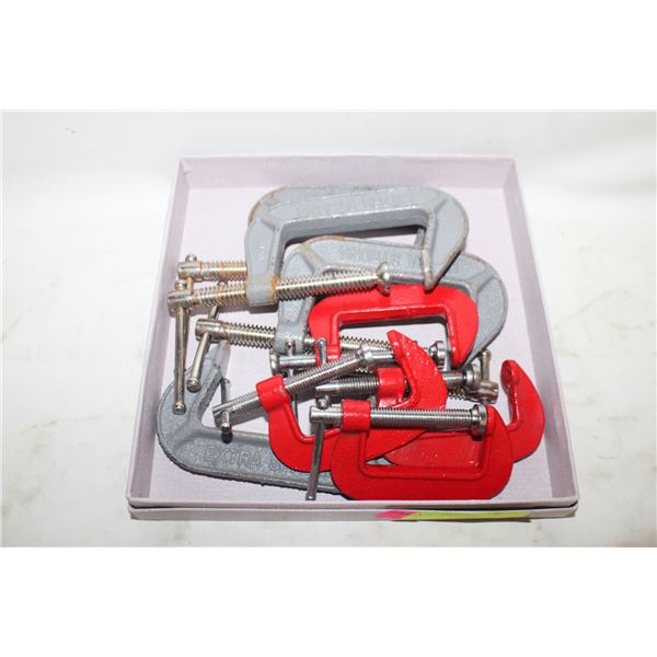 FULLER "C" CLAMPS ASSORTED