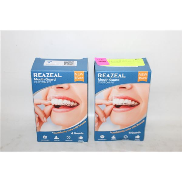 2 PACK REAZEAL MOUTH GUARD FOR CLENCHING