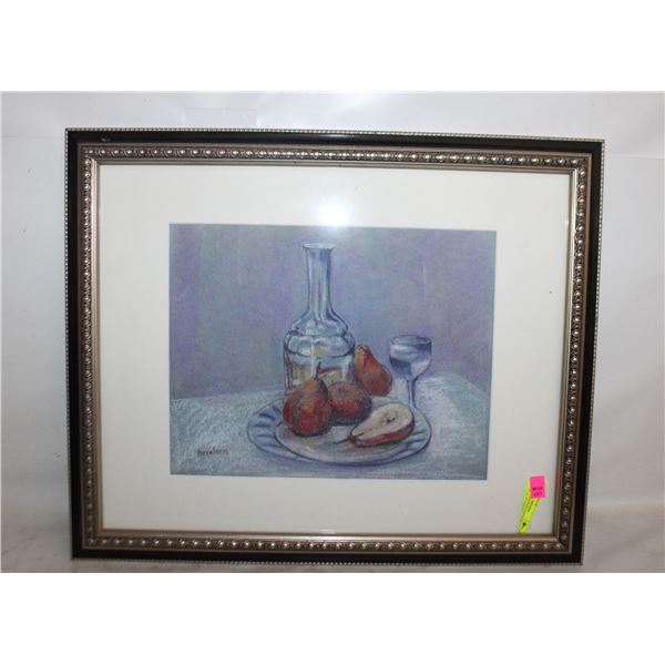 ORIGINAL PAINTING "FRUIT & WINE" 23" X 19" PASTEL