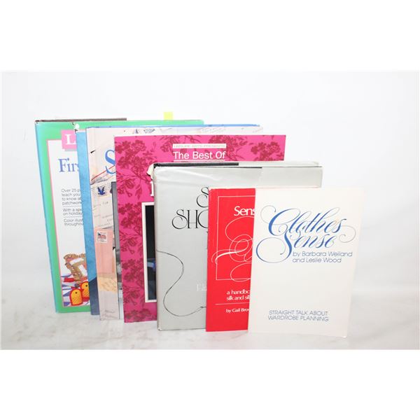 SEWING HINTS/HOW TO BOOKS - ASSORTED LOT